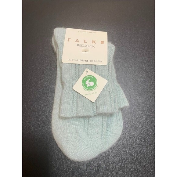 NWT Falke Women's PEPPERMINT GREEN Bed Socks Size 8-10.5 GERMANY - Picture 2 of 5